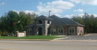 Picture of the bank building.